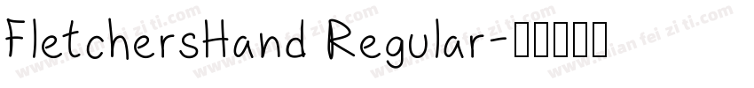 FletchersHand Regular字体转换